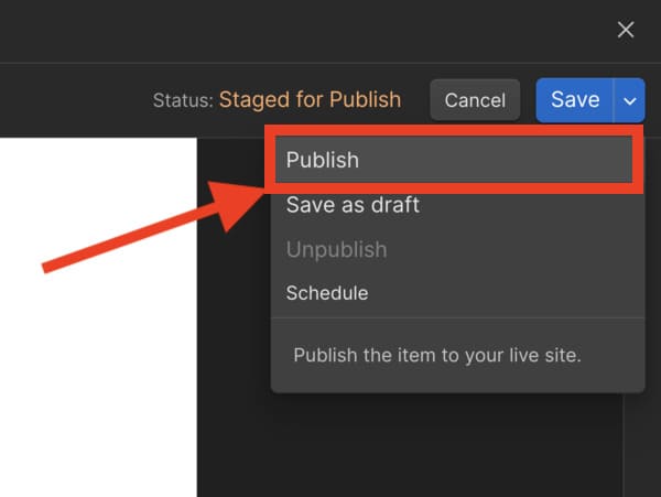 publier sur webflow