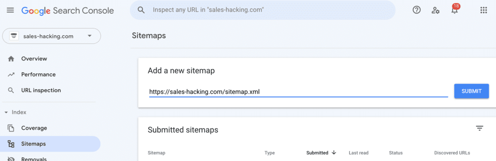 SEO Technique - Google Search Console Sitemap