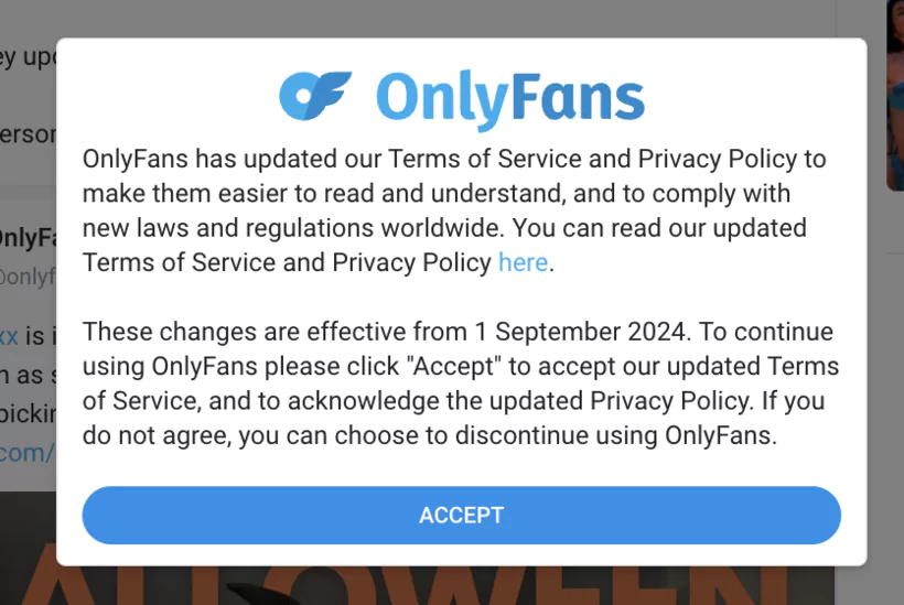 Protection et aspects légaux sur un compte Onlyfans