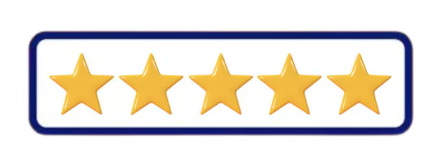 5 Stars reviews