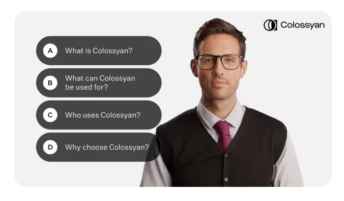 customer service avec video IA