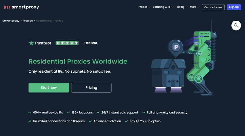 Smartproxy accueil