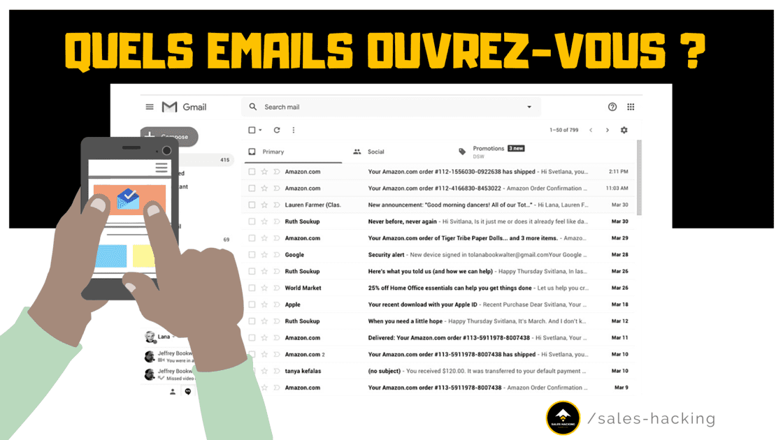 Boîte de réception Gmail