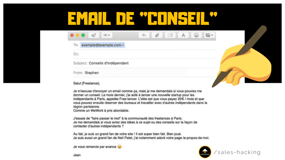 Exemple email de Conseil