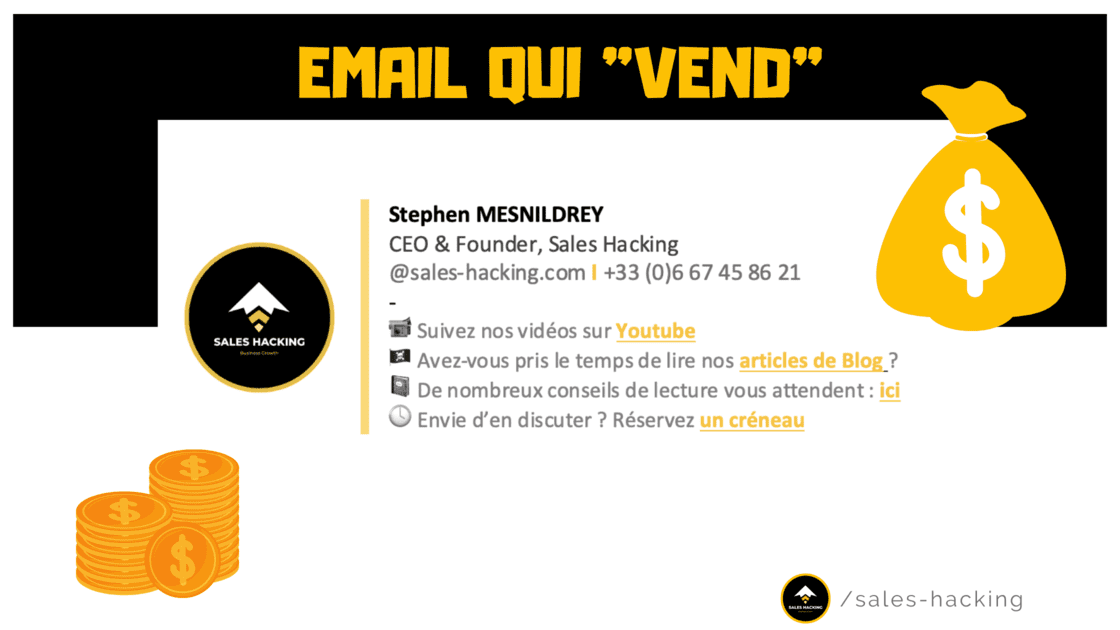 signature emails avec Cal to Actions