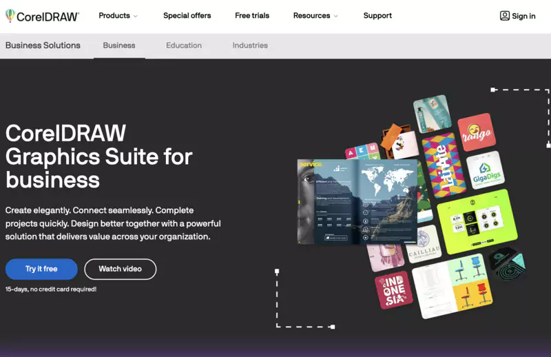 logiciel de conception graphique CorelDraw Graphics Suite
