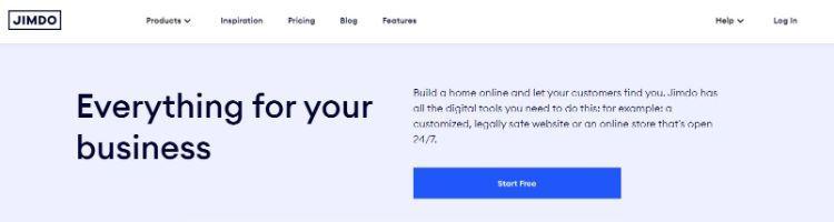 jimdo homepage