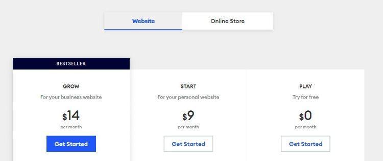 jimdo  pricing