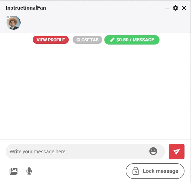 Chat with fans on Loyalfans