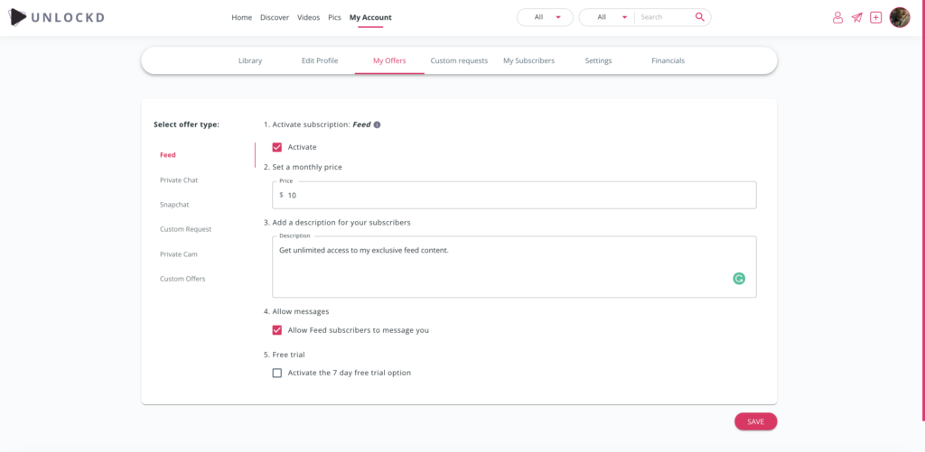 unlockd subscriptions