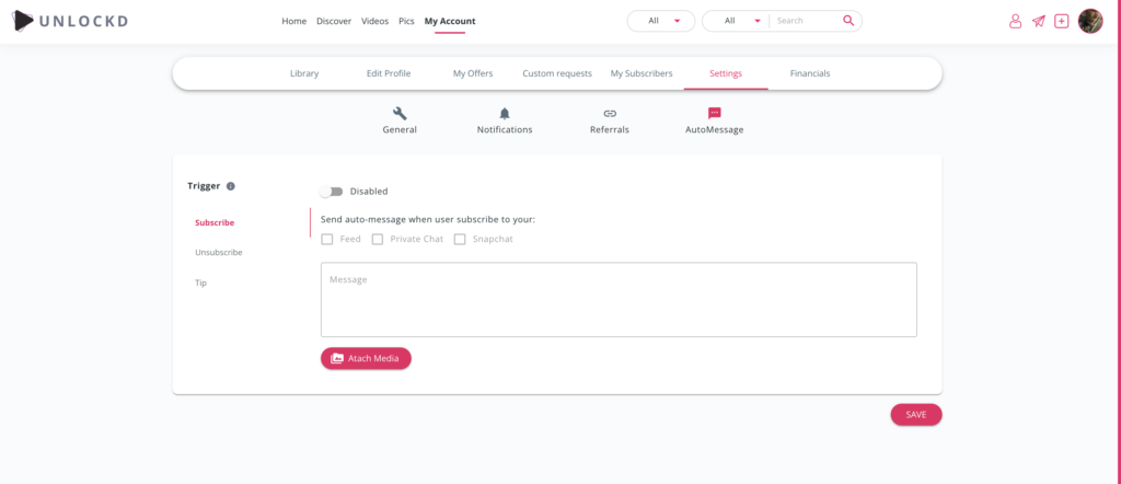 unlockd messaging devices for market partners