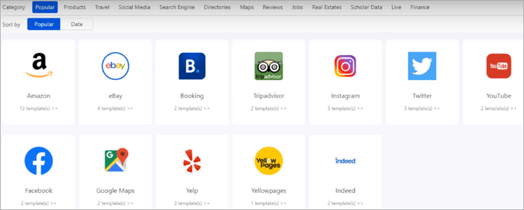 Avis du logiciel de Web Scraping Octoparse