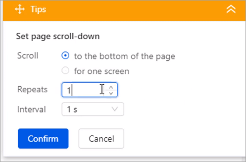 repeat the scroll
