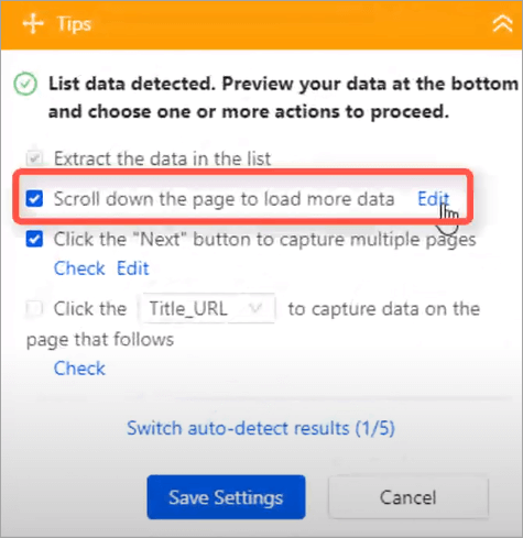 tips panel