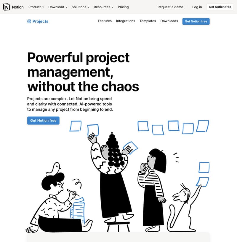 Notion meilleurs logiciels de gestion de projet 