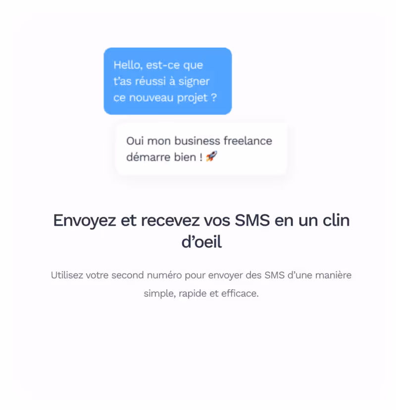 Envoi de SMS via Onoff