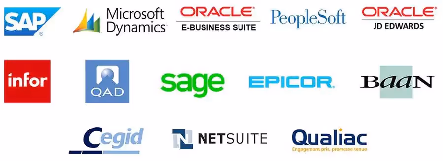 logos des meilleurs ERP