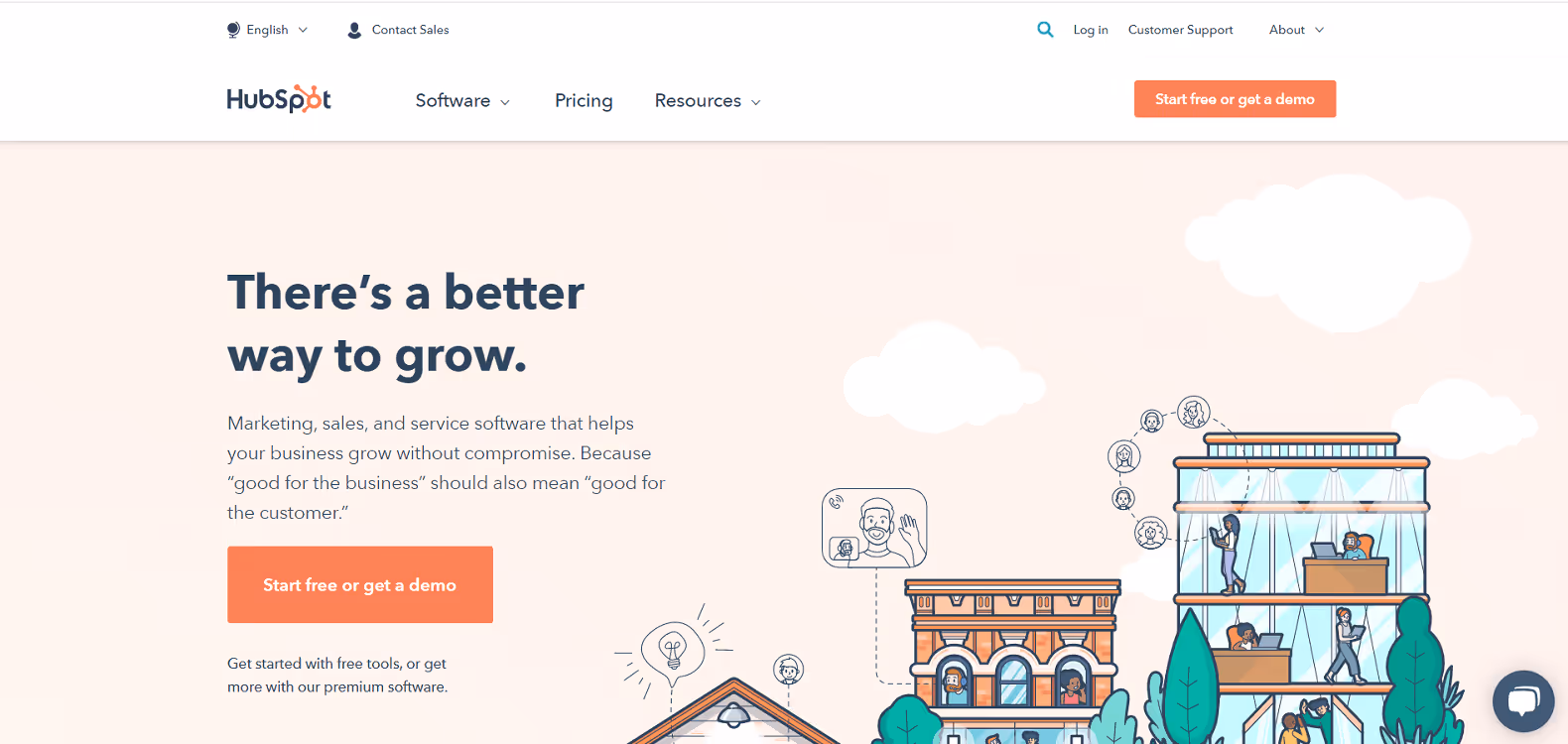 Hubspot Homepage