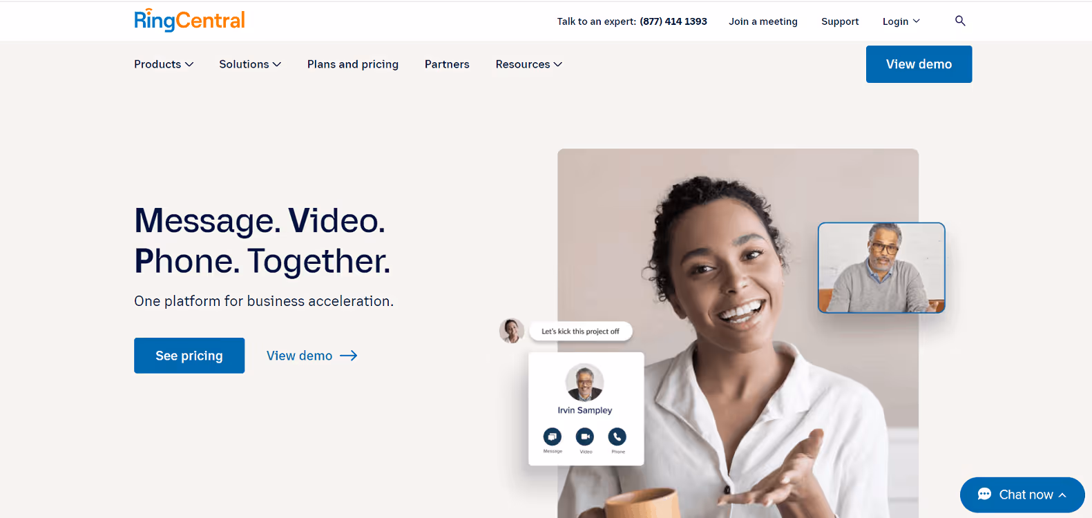 Ringcentral Homepage