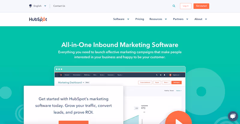 logiciel HubSpot Marketing Automation 