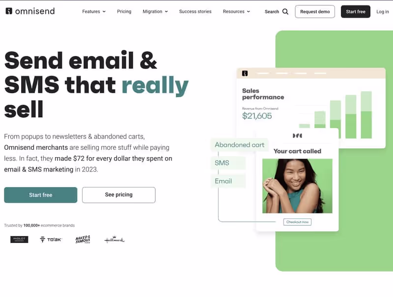 Omnisend logiciel de marketing automation