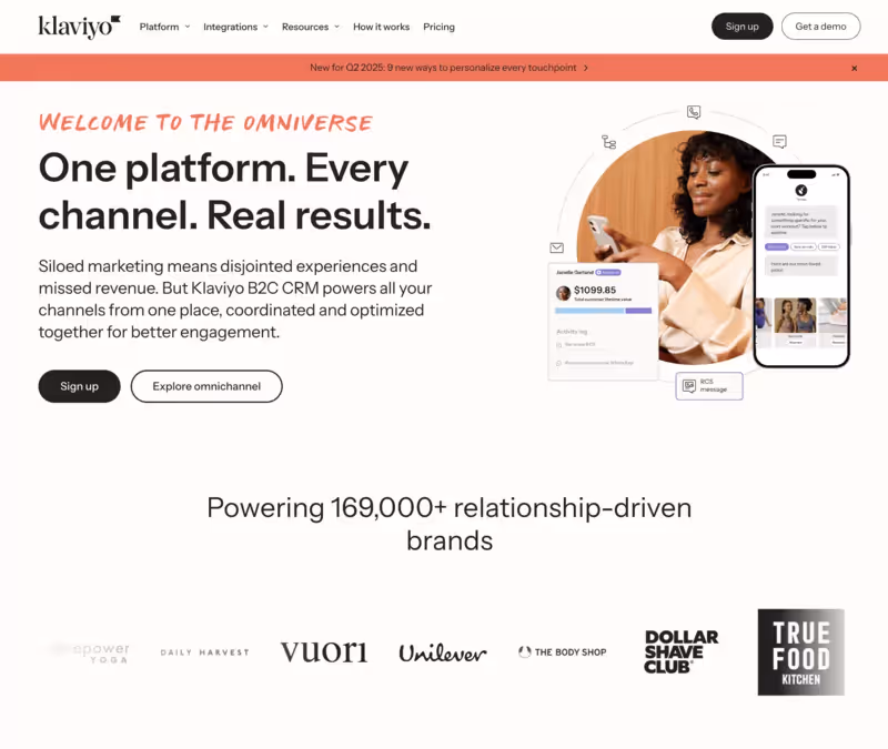 site web de klaviyo