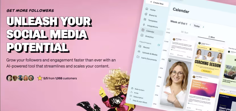 Blaze AI pour les réseaux sociaux