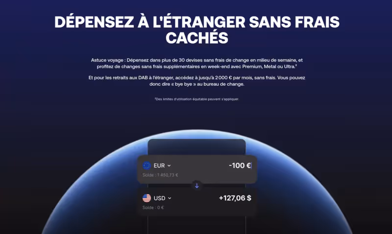 dépensez sans frais à l'étranger avec Revolut