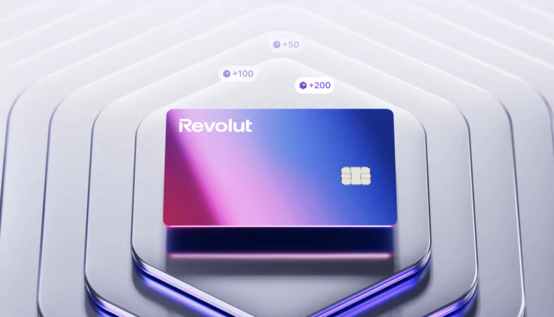 vue sur une carte revolut