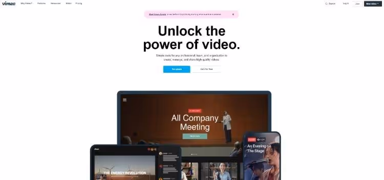 site web de vimeo