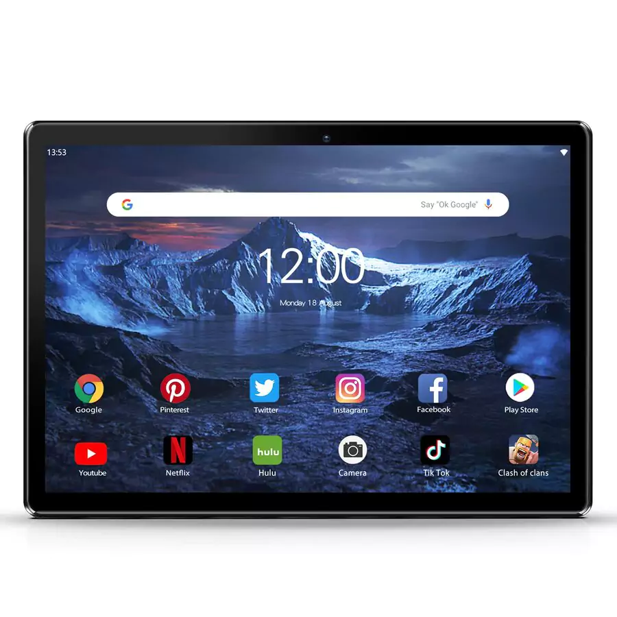 vue d'une tablette Android 10
