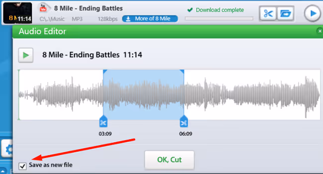 segment audio mp3