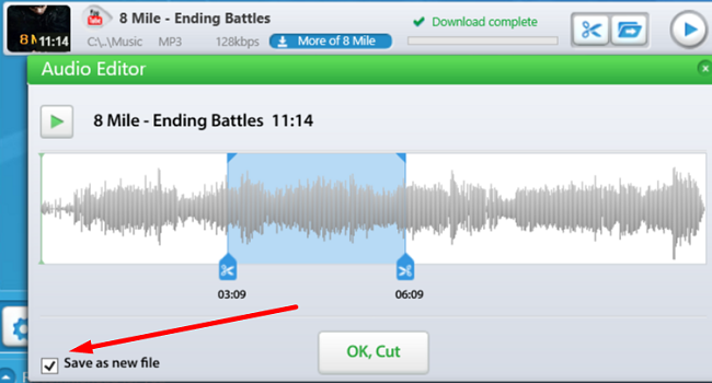 segment audio mp3