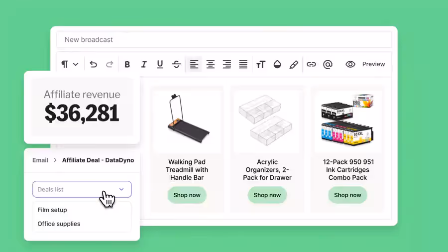 revenus de marketing d'affiliation sur Kit