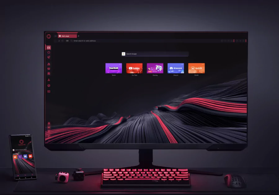 PC avec Opera GX