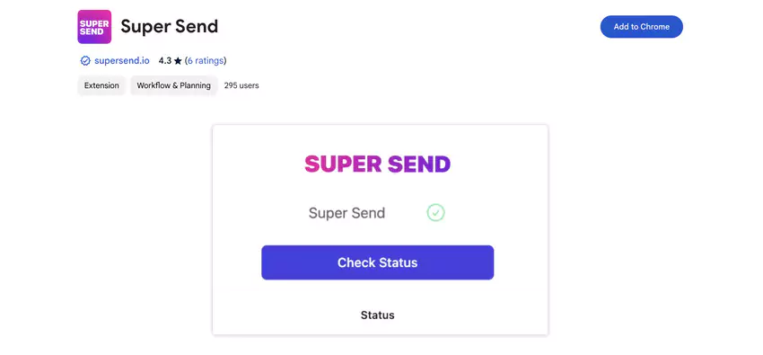 extension chrome de super send