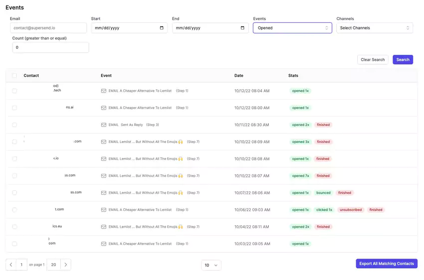 Rotation intelligente des boîtes de réception de supersend