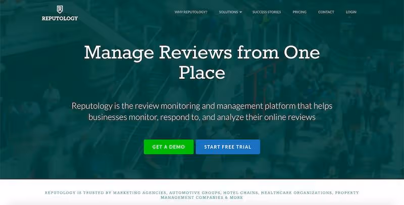 Reputology: review monitoring software