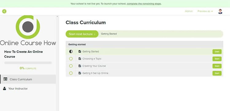 Gestion des élèves sur Teachable