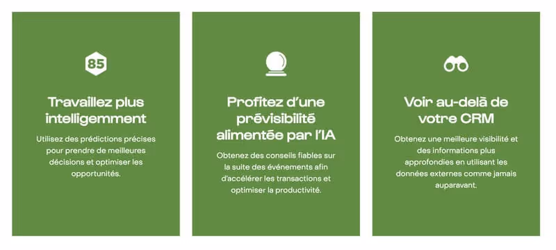 Une base de connaissances (FAQ) est proposée via Sugar Serve pour aider les clients à trouver des réponses de manière autonome.