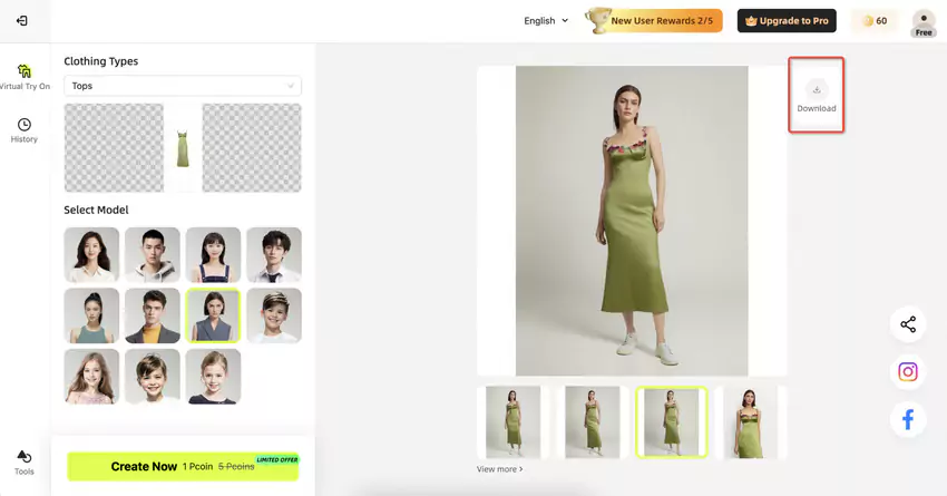 Recherche de nouvelle possibilités de look avec son Essayage virtuel 