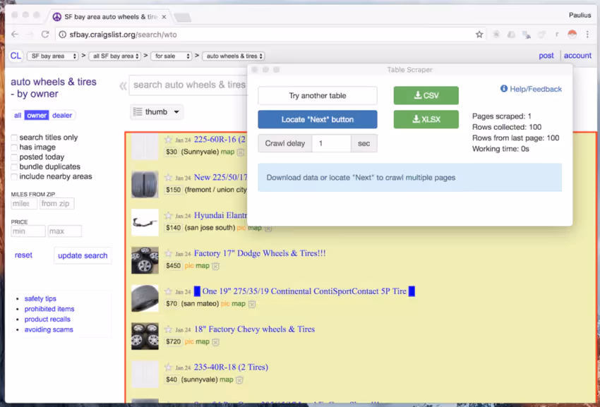 Analyse et Visualisation des Données pour le web scraping