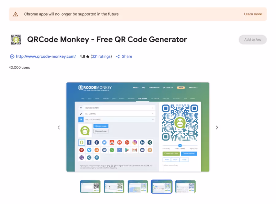 mise à jour de l'extension plus maintenue sur le chrome store