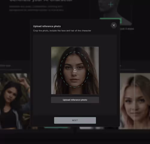 face swap sur RenderNet AI