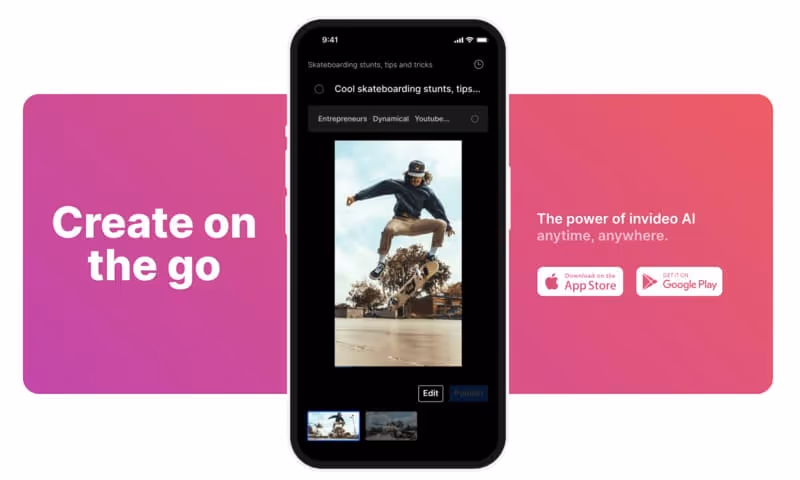 create a video with Invideo on your mobile