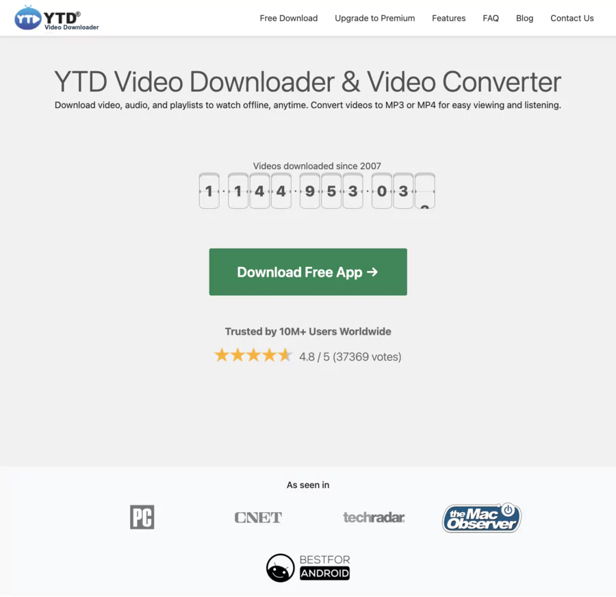 YTD Video Downloader : Téléchargez et convertissez des vidéos en ligne