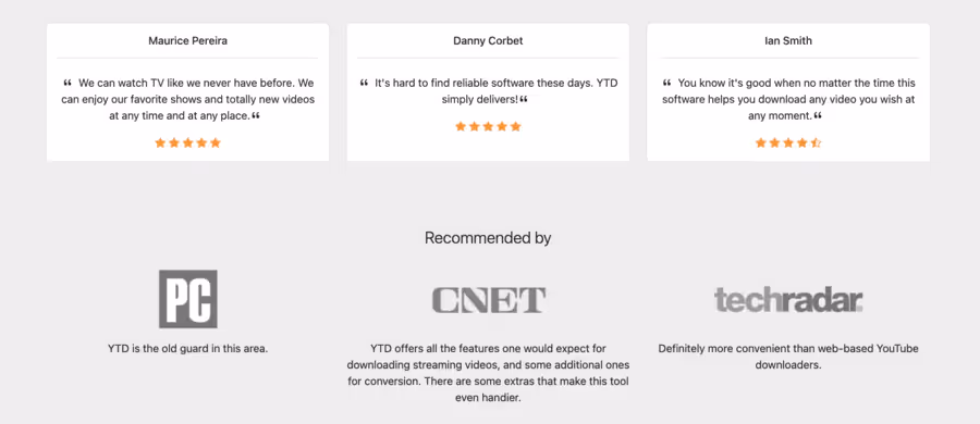 Avis critiques de YTD Downloader