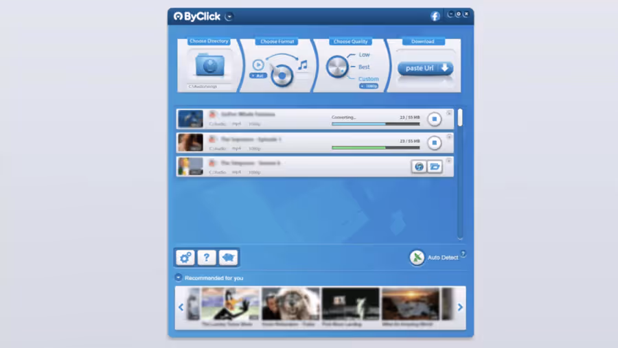 prise en charge de la conversion youtube en WAV