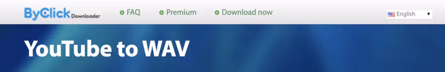 Youtube to WAV de ByClickDownloader