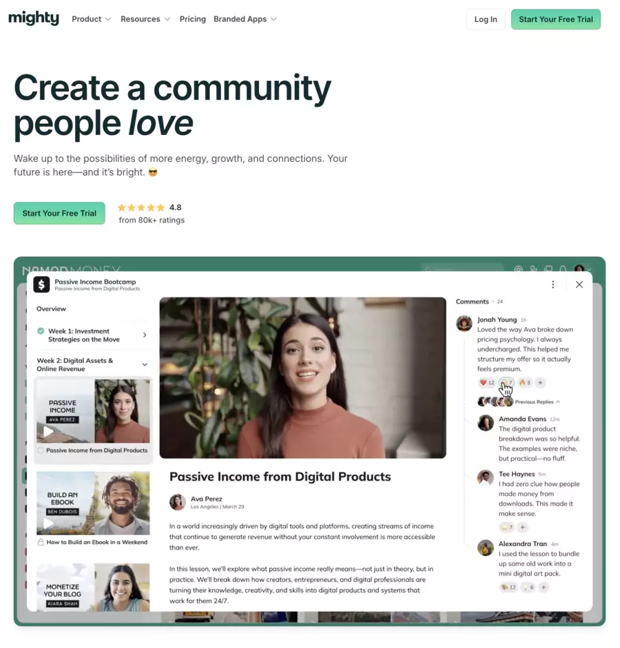 Mighty Networks: Plateforme pour Créer et Monétiser vos Communautés